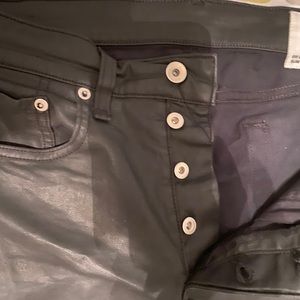 Rag & Bone Mens Black Wax Denim  (FIT 2) Sz 29